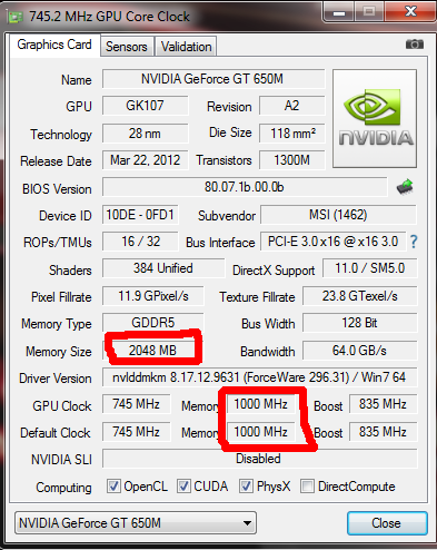 homework rib No way I have a problem with my NVIDIA gt 650m running dolphin